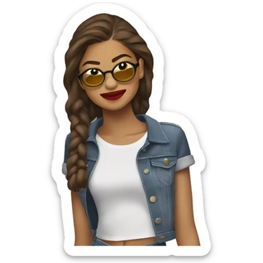 Zendaya at a fun night out sticker