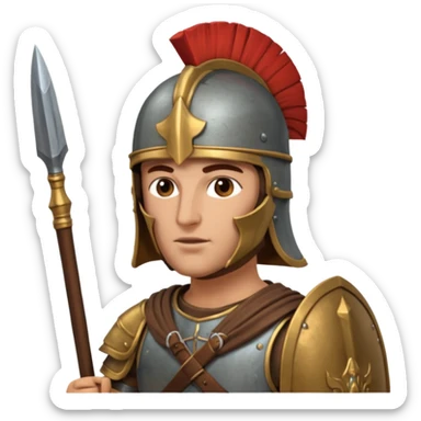 soldado cartaginés de las guerras púnicas sticker
