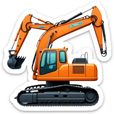 excavator kobelco sticker