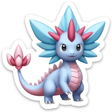 Diancie-Palkia-Amaura-Aurorus-Salamence-aesthetic-fusion sticker