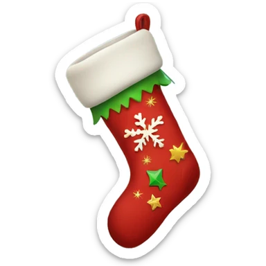 Cute Christmas stocking sticker
