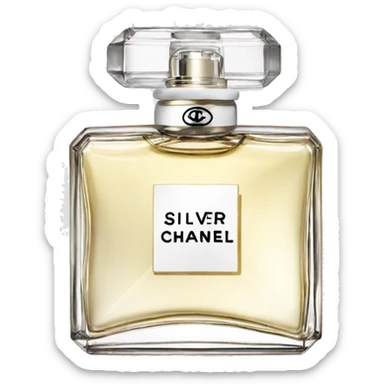 Perfume Chanel silver sticker
