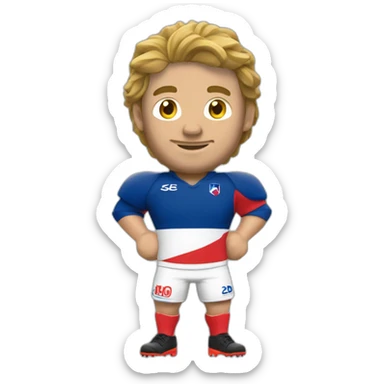 joueur de rugby équipe de France sticker
