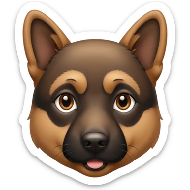 Labrador x German Shepard dog sticker
