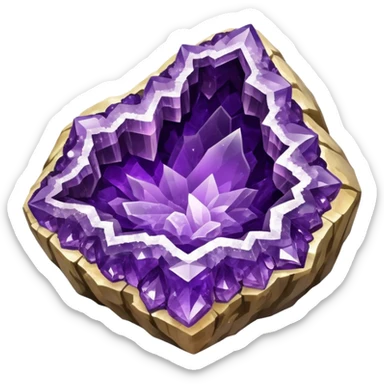 amethyst geode sticker