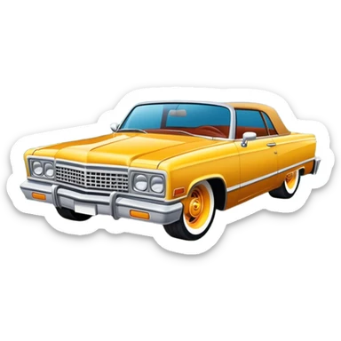 Lowrider in the mountains  sticker