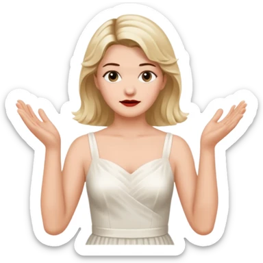 Laura Palmer from Win Peaks  hands clapping  sticker