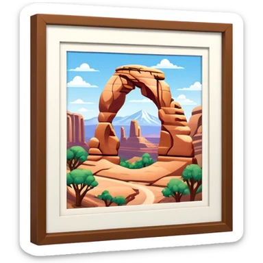 Arches National Park, isometric sticker
