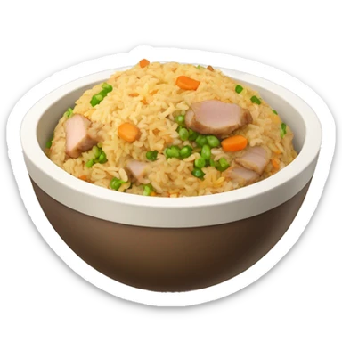 Pork fried rice sticker