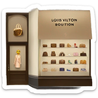 Louis Vuitton boutique sticker