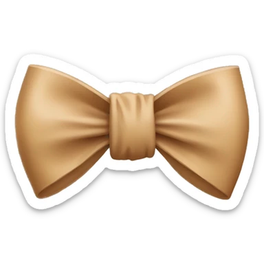 light brown bow sticker