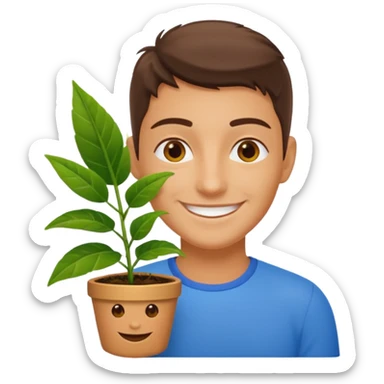 ultra realistic ukrainian-american plant flex sticker