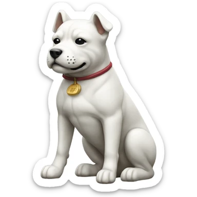 Shibuya dog statue sticker