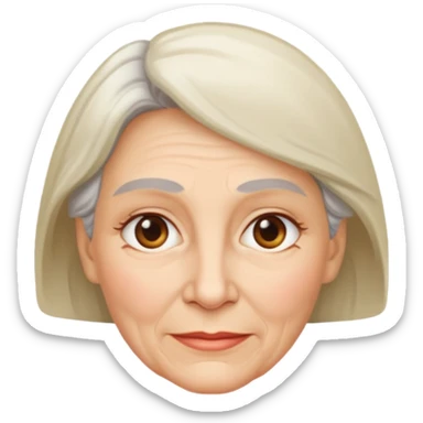 60-year-old woman sticker