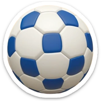 A close-up of a mini-football (futsal) ball placed on a wooden floor of an indoor sports hall, with the goalposts in the background. The scene highlights the smooth texture of the ball and the detailed net of the goal, emphasizing the fast-paced nature of the sport. sticker