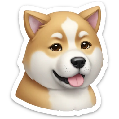 Akita inu puppy sticker