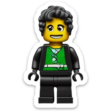 a lego man  sticker