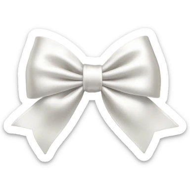 White bow sticker