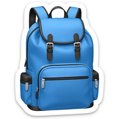 Mochila azul sticker