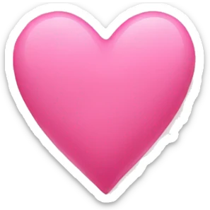 A heart pink aesthetic  sticker