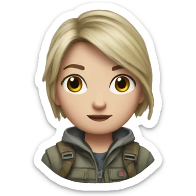 Ellie the last of usLittle bit dezoom sticker