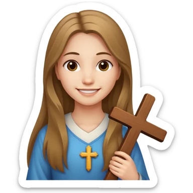 Emoji mocinhas cristãs  sticker