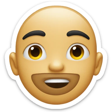 Emoji kiss face sticker