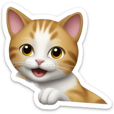 Cat in audi car  sticker