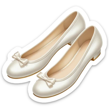 white ballerina shoe sticker