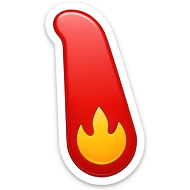 exclamation mark full red sticker