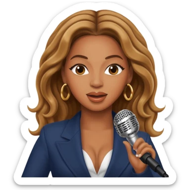  Beyonce singing sticker