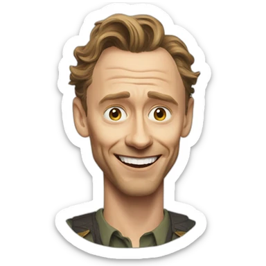 Funny Tom Hiddleston sticker