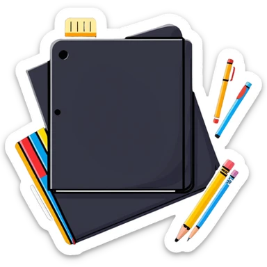 school supplies sticker