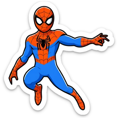 Spider-Man superhero sticker