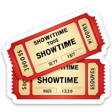 theatre movie ticket sticker