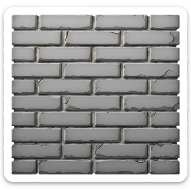 gray brick wall sticker