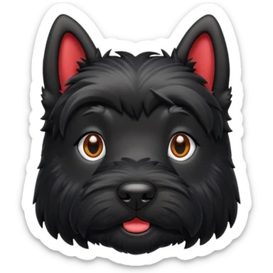 Scottie dog emoji sticker