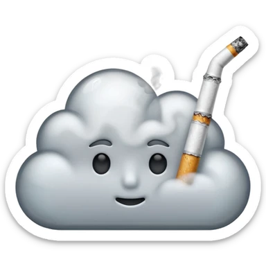 fumaça cigarro sticker