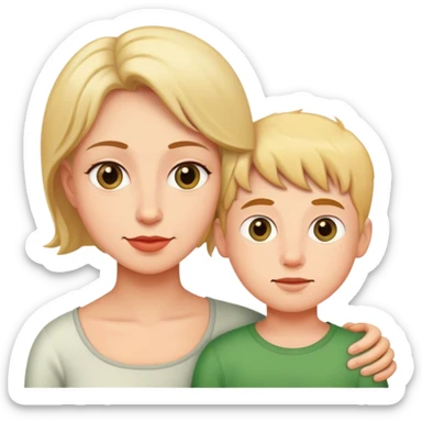 Love mother and son sticker