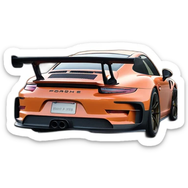 Porsche 911 gt3 rs sticker