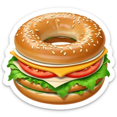 Bagel sandwich sticker