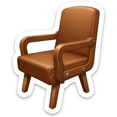 Chair getting kicked sticker