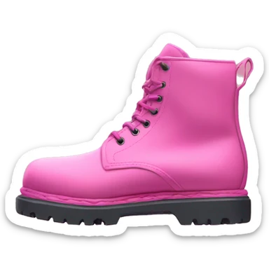 Doc Martin boots in pink sticker