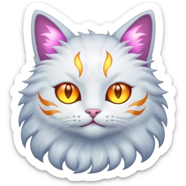 створити чарівного котика sticker