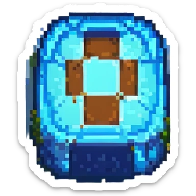 minecraft block pixel art style sticker