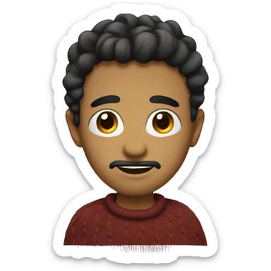 A realistic blanket sticker