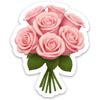Rose bouquet sticker