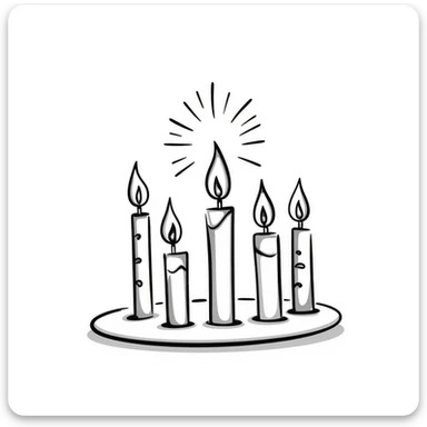 birthday candles sticker