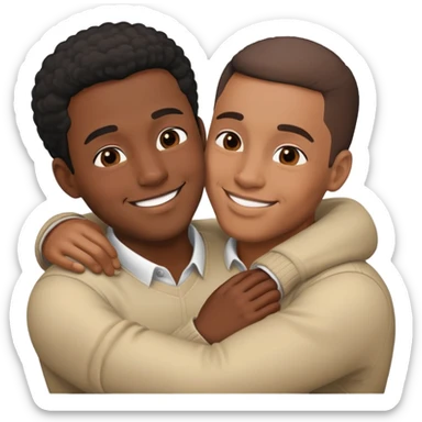 2 black mens romantic love sticker