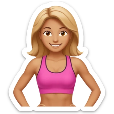 j'ai besoin d'un emoji qui encourage les femme a faire le sport sticker